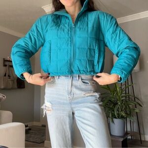 Love Tree Vibrant Blue Puffer Jacket